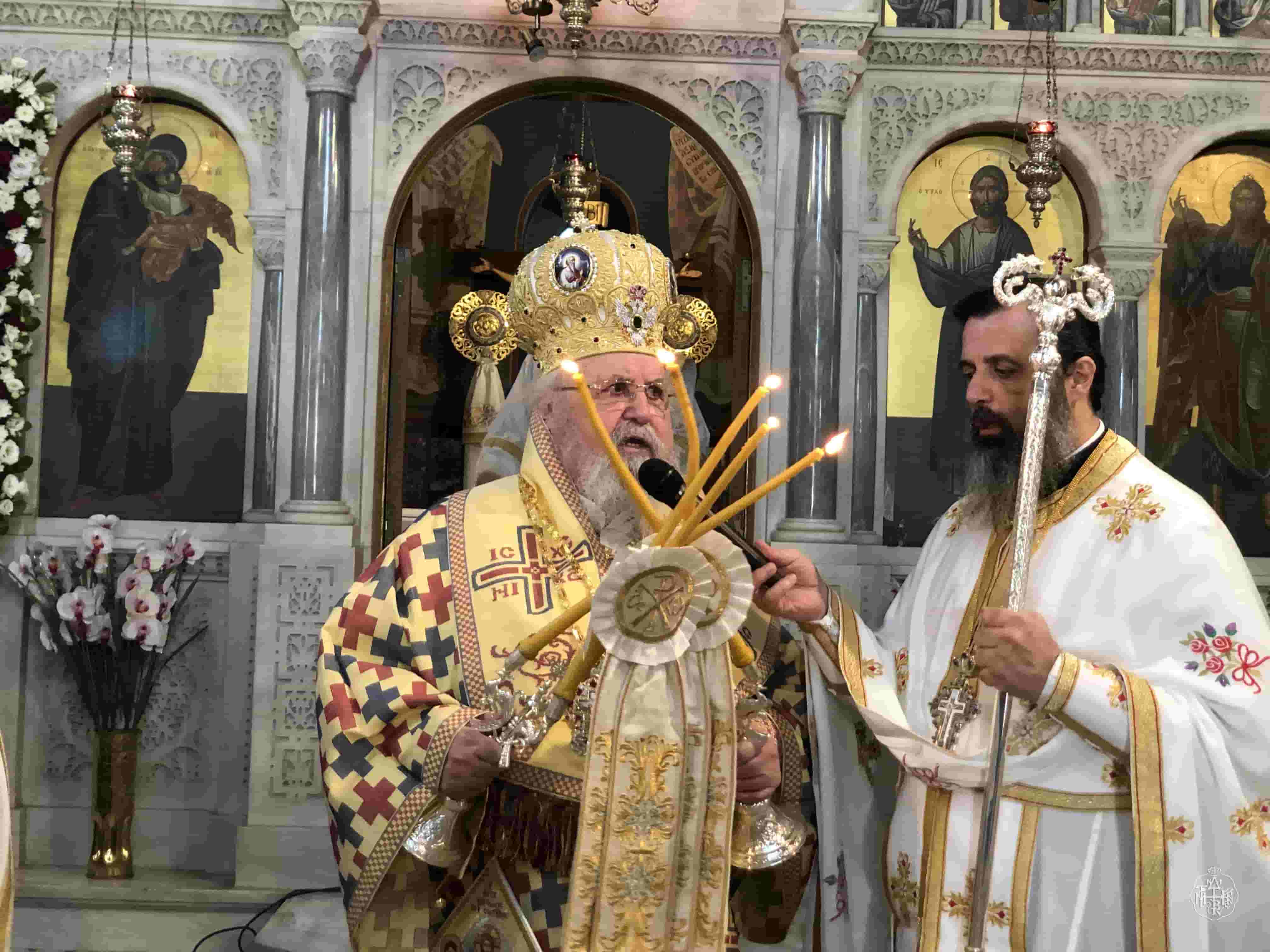 ΠΑΝΗΓΥΡΙΚΗ ΑΡΧΙΕΡΑΤΙΚΗ ΘΕΙΑ ΛΕΙΤΟΥΡΓΙΑ ΣΤΟΝ ΙΕΡΟ ΝΑΟ ΜΕΤΑΜΟΡΦΩΣΕΩΣ ΤΟΥ ΣΩΤΗΡΟΣ ΒΥΡΩΝΟΣ