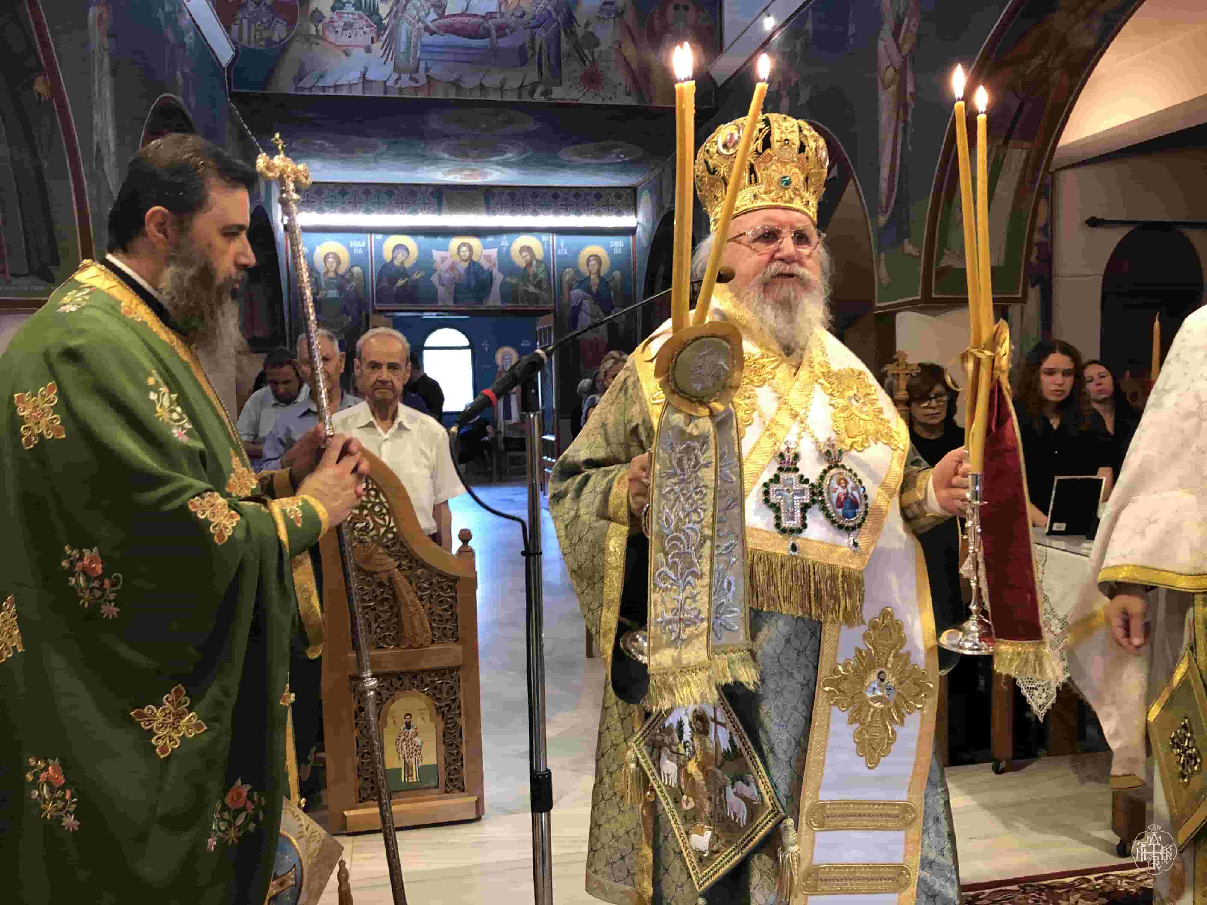 Ο ΣΕΒΑΣΜΙΩΤΑΤΟΣ ΜΗΤΡΟΠΟΛΙΤΗΣ ΜΑΣ ΣΤΟ 40ΗΜΕΡΟ ΜΝΗΜΟΣΥΝΟ ΤΗΣ ΜΑΚΑΡΙΣΤΗΣ ΒΑΣΙΛΙΚΗΣ ΝΑΣΙΑΚΟΥ ,ΣΤΟΝ ΙΕΡΟ ΝΑΟ ΑΓΙΑΣ ΑΙΚΑΤΕΡΙΝΗΣ ΑΝΩ ΒΟΛΟΥ