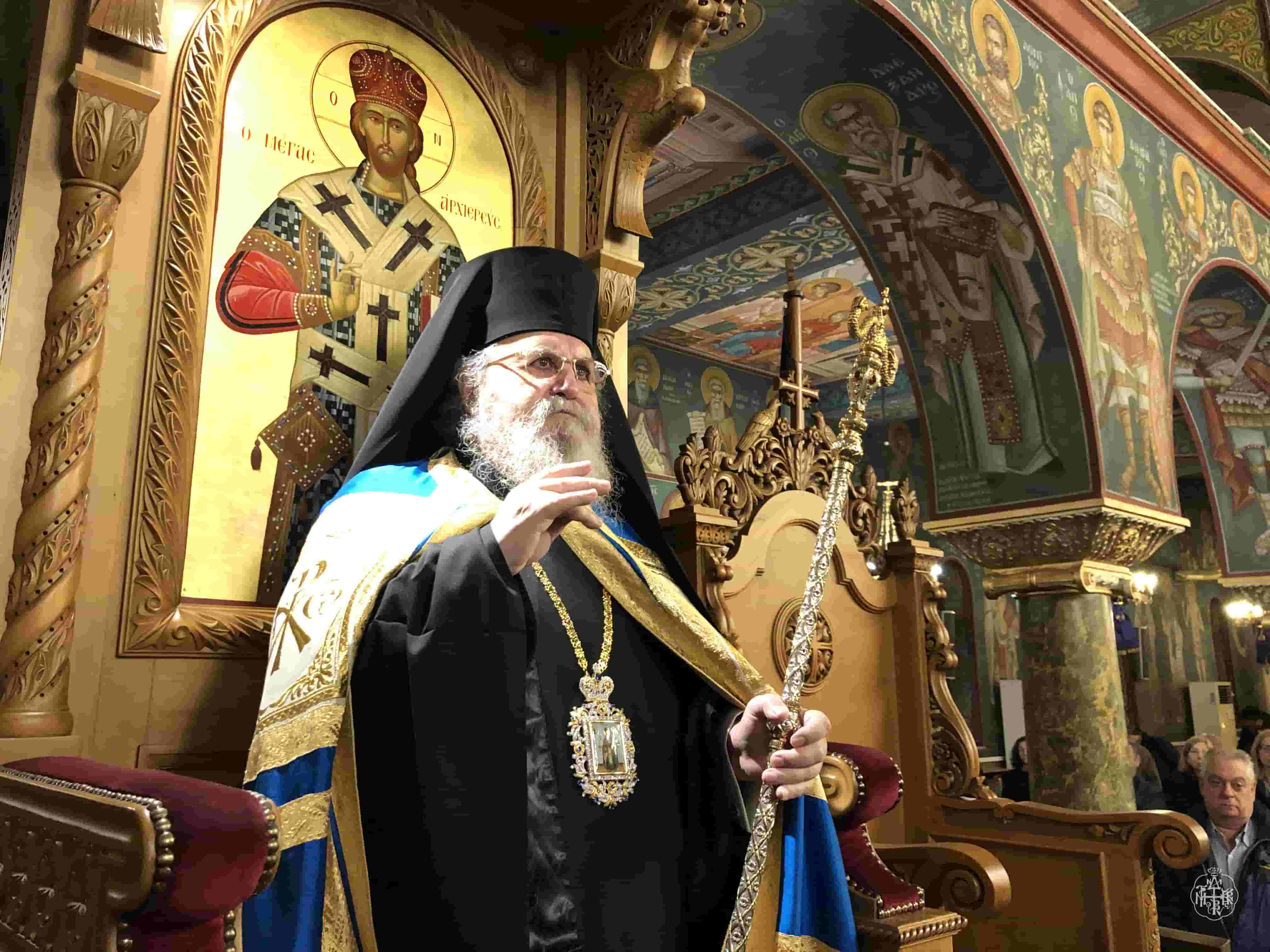 ΜΕΓΑΣ ΑΡΧΙΕΡΑΤΙΚΟΣ ΕΣΠΕΡΙΝΟΣ ΣΤΟΝ ΠΑΝΗΓΥΡΙΖΟΝΤΑ ΜΗΤΡΟΠΟΛΙΤΙΚΟ ΙΕΡΟ ΝΑΟ ΑΓΙΟΥ ΝΙΚΟΛΑΟΥ ΚΑΙΣΑΡΙΑΝΗΣ